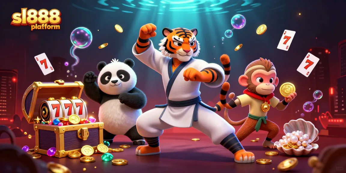 Experience thrilling gameplay with sl888 platform's colorful slots and lively atmosphere.