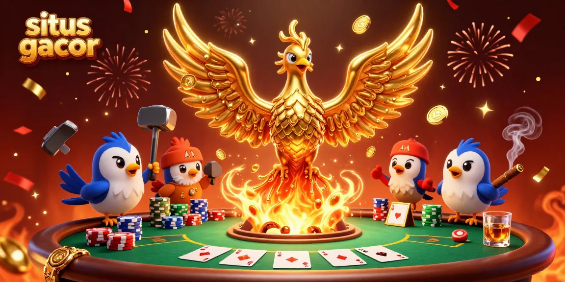 Engage with the situs gacor experience featuring a molten phoenix and poker elements.