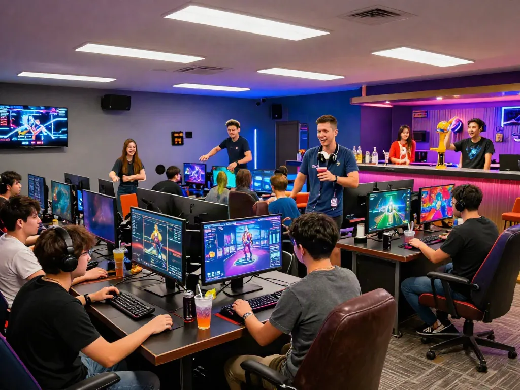 Exciting gaming experience at Hitclub with players enjoying vibrant gaming tables.